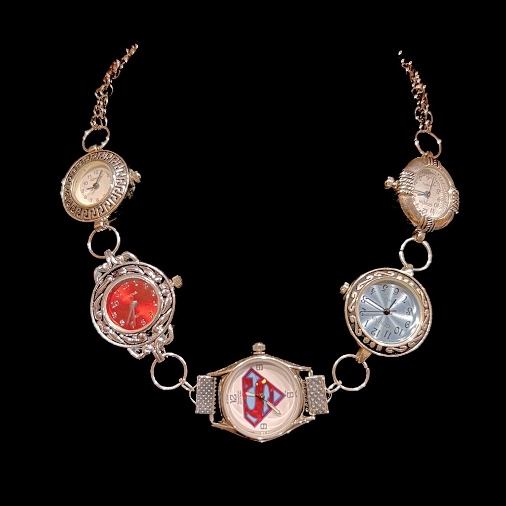 Handmade, watch, choker necklace